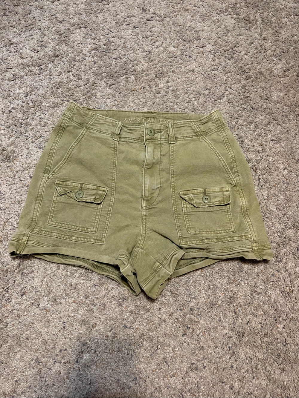 American Eagle Outfitters Olive Utility Cargo Shorts